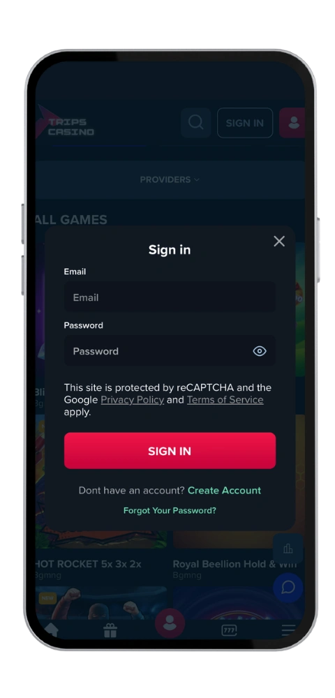 TripsCasino Casino registrarse
